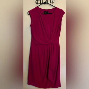 Ronni Nicole Womens Twisted Sleeveless Matte Jersey Midi Dress in Sz 6 Polyester